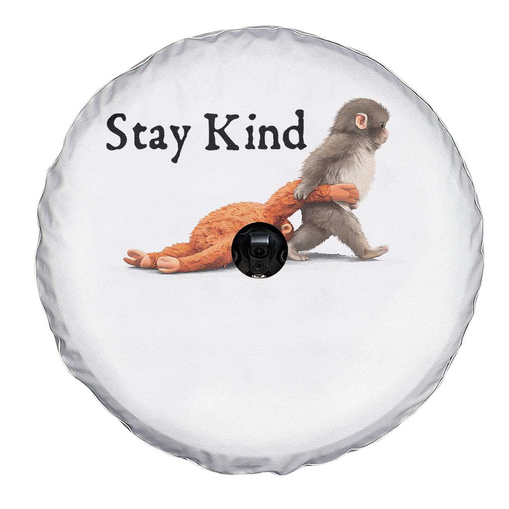 Punch The Monkey Meme Spare Tire Cover Stay Kind TS14 Print Your Wear