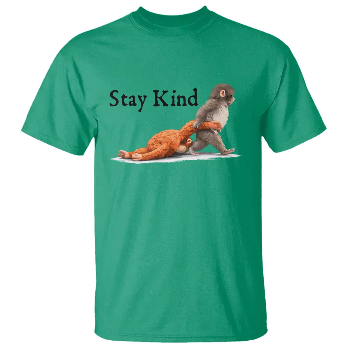 Punch The Monkey Meme T Shirt Stay Kind TS14 Irish Green Print Your Wear