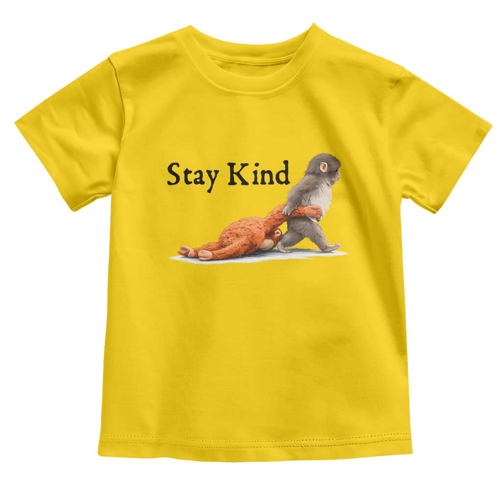 Punch The Monkey Meme Toddler T Shirt Stay Kind TS14 Daisy Print Your Wear