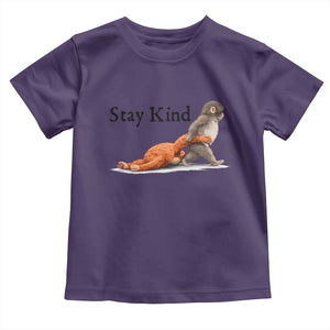 Punch The Monkey Meme Toddler T Shirt Stay Kind TS14 Purple Print Your Wear