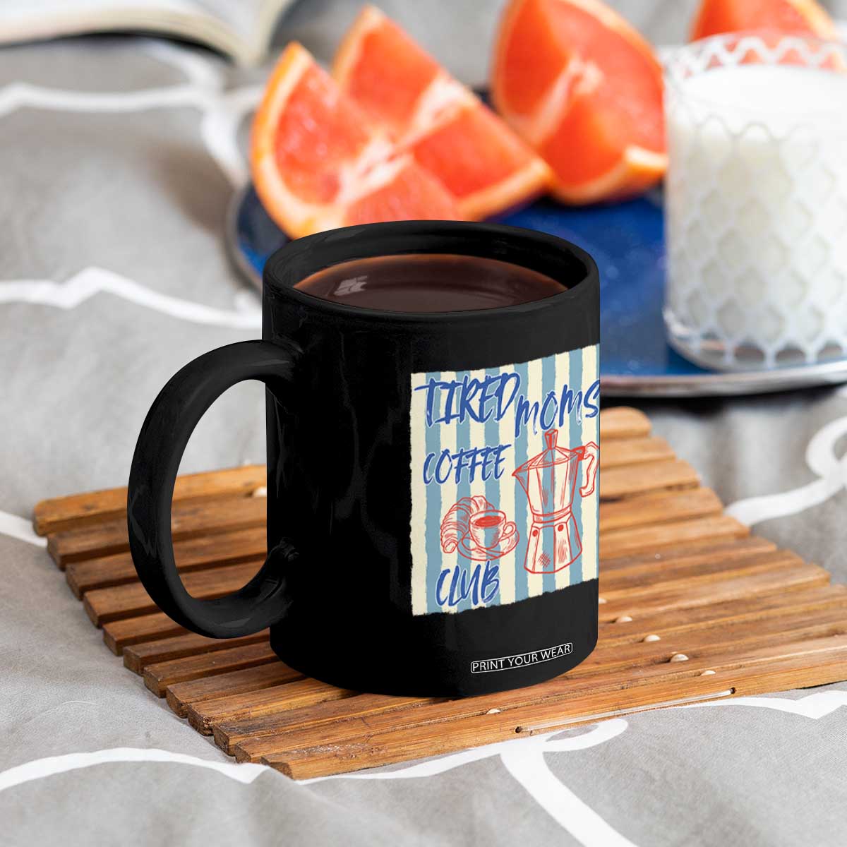 Tired Moms Coffee Club Coffee Mug Funny Mommy Mama Coffee Lover TS14 Print Your Wear