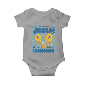 Jesus Lemonade Baby Onesie Life Gave Me Some Lemons TS14 Sport Gray Print Your Wear
