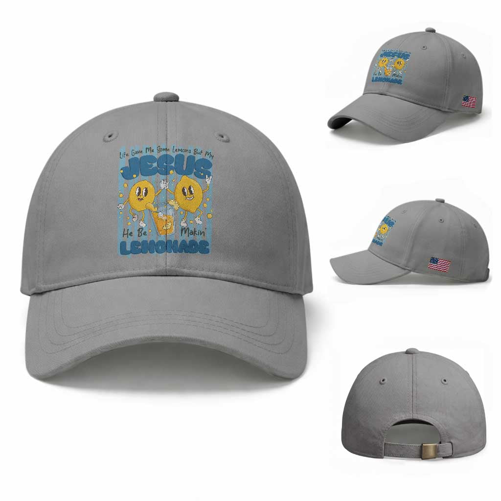 Jesus Lemonade Baseball Cap Life Gave Me Some Lemons TS14 Baseball Cap Universal Fit Sport Gray Print Your Wear