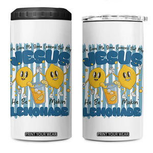 Jesus Lemonade 4 in 1 Can Cooler Tumbler Life Gave Me Some Lemons TS14 One Size: 16 oz White Print Your Wear