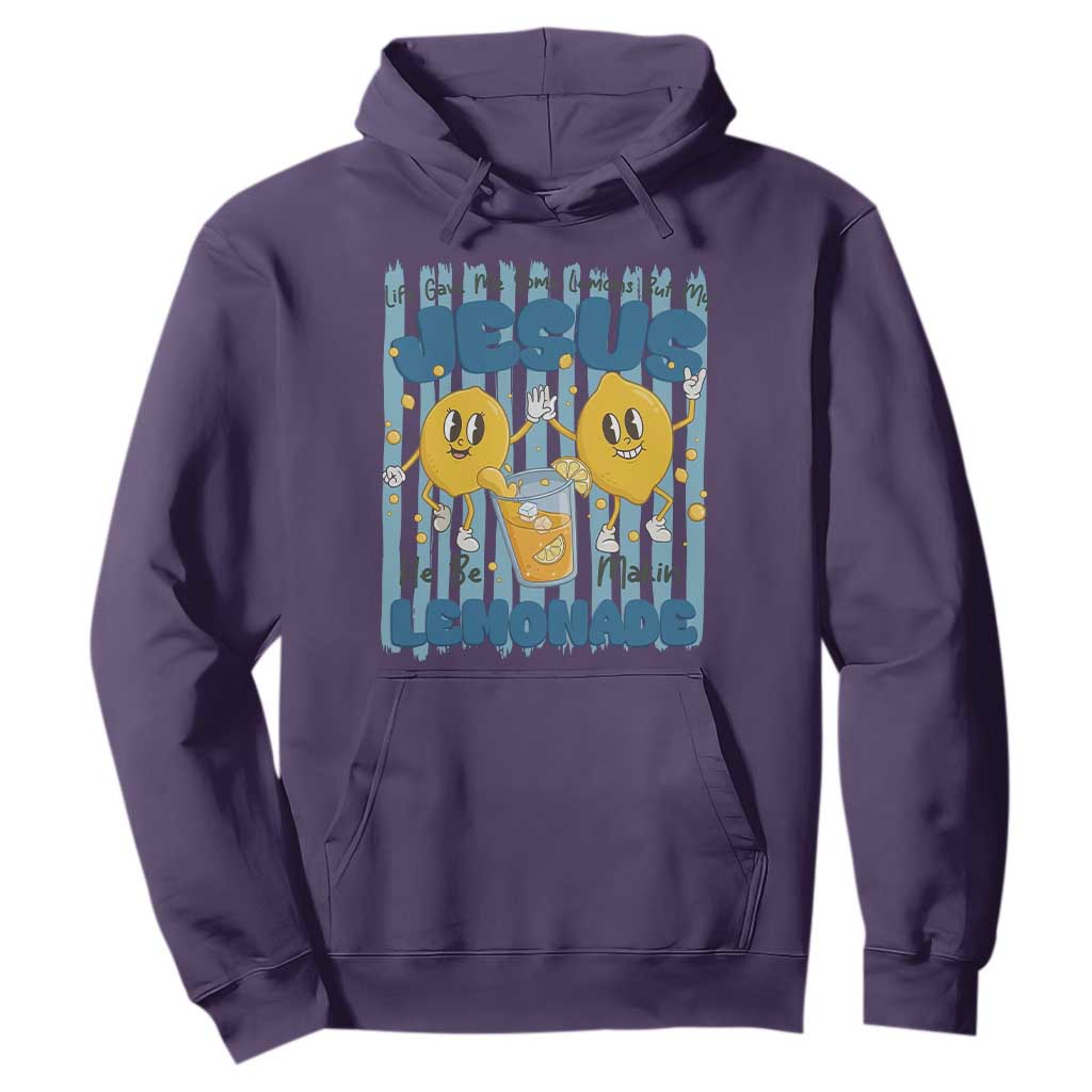 Jesus Lemonade Hoodie Life Gave Me Some Lemons TS14 Purple Print Your Wear