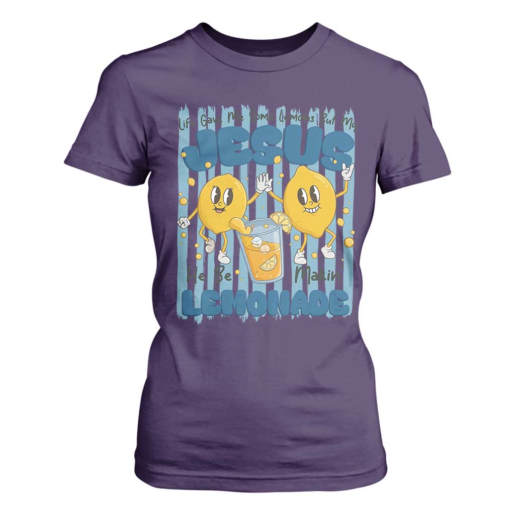 Jesus Lemonade T Shirt For Women Life Gave Me Some Lemons TS14 Purple Print Your Wear