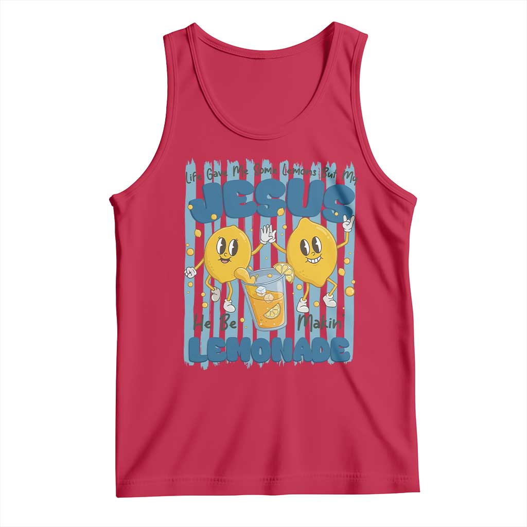 Jesus Lemonade Tank Top Life Gave Me Some Lemons TS14 Red Print Your Wear