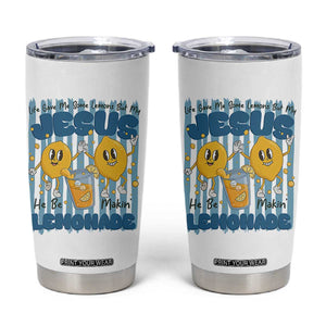 Jesus Lemonade Tumbler Cup Life Gave Me Some Lemons TS14 White Print Your Wear