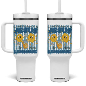 Jesus Lemonade Tumbler With Handle Life Gave Me Some Lemons TS14 One Size: 40 oz White Print Your Wear
