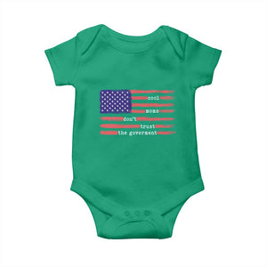 Cool Moms Don't Trust the Government Baby Onesie Patrioctic Mama Anti Government TS14 Irish Green Print Your Wear
