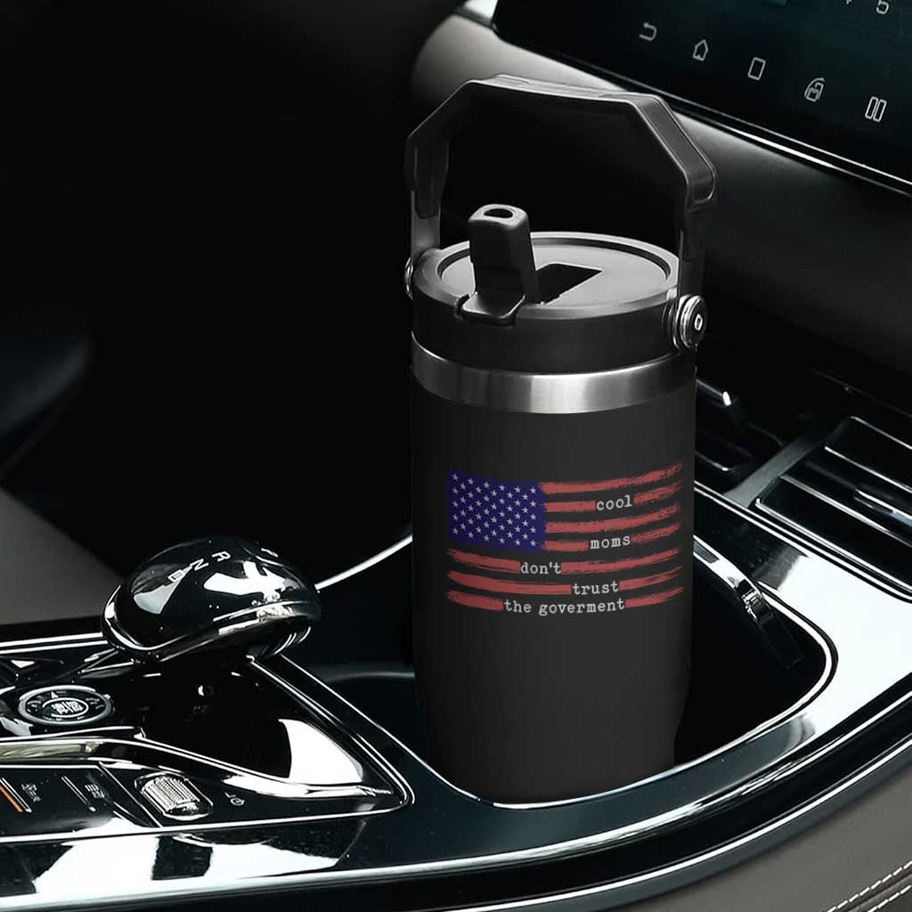 Cool Moms Don't Trust the Government Flip Straw Tumbler Patrioctic Mama Anti Government TS14 Print Your Wear