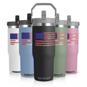 Cool Moms Don't Trust the Government Flip Straw Tumbler Patrioctic Mama Anti Government TS14 Print Your Wear
