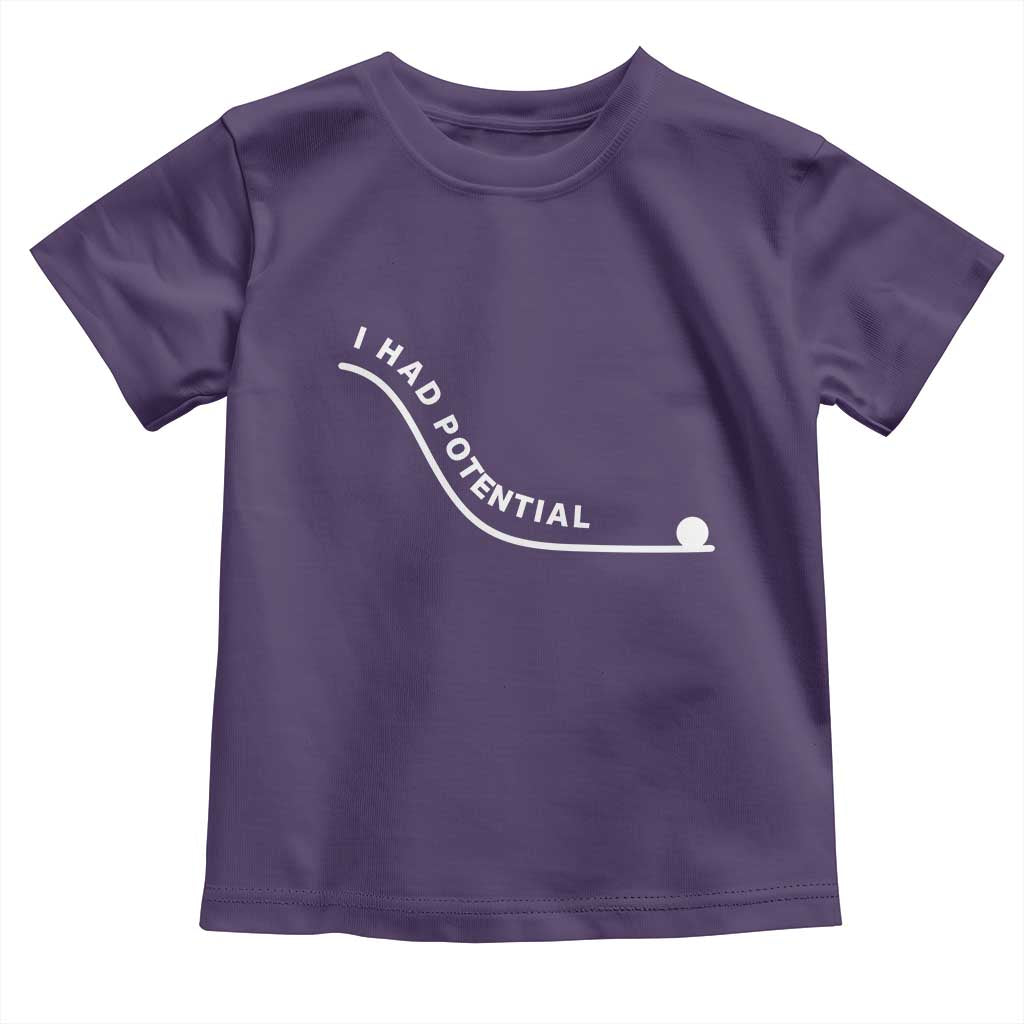 I Had Potential Toddler T Shirt Funny Sci-Fi Book Lover TS14 Purple Print Your Wear