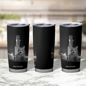 Funny Cat Selfie Lunar Mission 2026 Tumbler Cup TS14 Print Your Wear