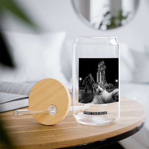 Funny Cat Selfie with Bigfoot Glass Can Back To The Moon Mission 2026 TS14 Print Your Wear