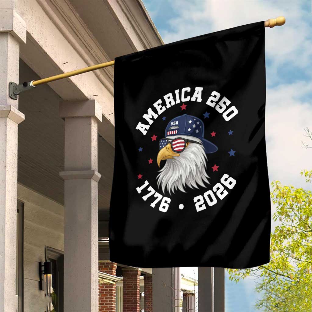 250 Years American Anniversary Garden Flag Patriotic Bald Eagle Fourth of July TS14 Print Your Wear