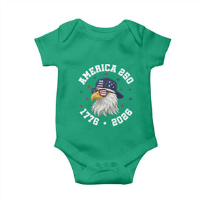 250 Years American Anniversary Baby Onesie Patriotic Bald Eagle Fourth of July TS14 Irish Green Print Your Wear