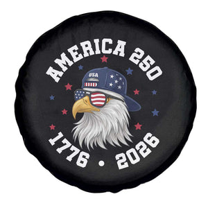 250 Years American Anniversary Spare Tire Cover Patriotic Bald Eagle Fourth of July TS14 Print Your Wear