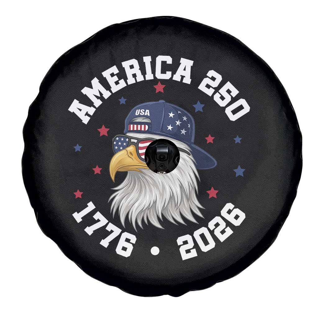 250 Years American Anniversary Spare Tire Cover Patriotic Bald Eagle Fourth of July TS14 Print Your Wear