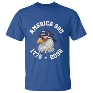 250 Years American Anniversary T Shirt Patriotic Bald Eagle Fourth of July TS14 Royal Blue Print Your Wear