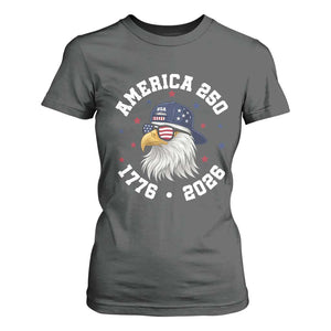 250 Years American Anniversary T Shirt For Women Patriotic Bald Eagle Fourth of July TS14 Dark Heather Print Your Wear