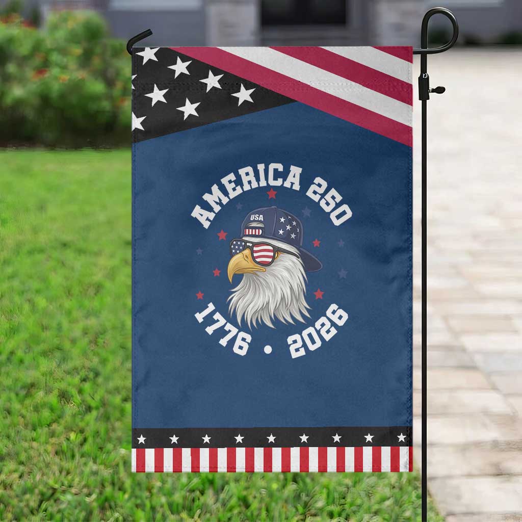250 Years American Anniversary Patriotic Garden Flag Patriotic Bald Eagle Fourth of July TS14 Classic Blue Black Print Your Wear