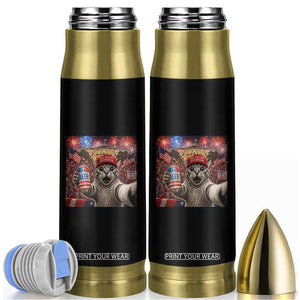 250 Years Of Freedom Bullet Tumbler Funny Cat Selfie 4th of July Party TS14 Black Print Your Wear