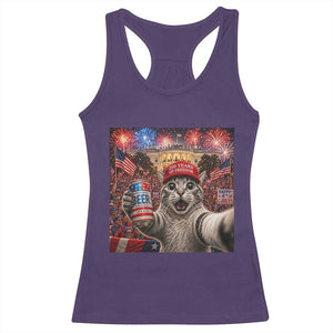 250 Years Of Freedom Racerback Tank Top Funny Cat Selfie 4th of July Party TS14 Purple Print Your Wear