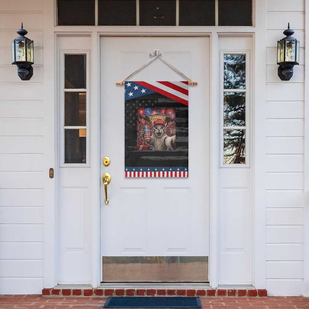 250 Years Of Freedom Patriotic Garden Flag Funny Cat Selfie 4th of July Party TS14 Print Your Wear