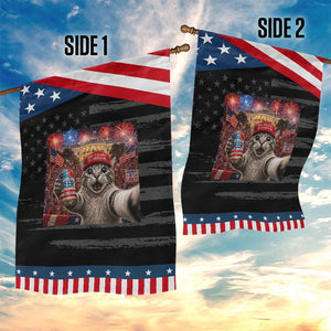 250 Years Of Freedom Patriotic Garden Flag Funny Cat Selfie 4th of July Party TS14 Print Your Wear