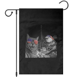 Funny Cat Selfie 4th of July Garden Flag Patriotic Eagle American Flag Gift TS14 Black Print Your Wear