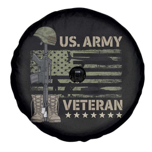 US Arrny Veteran Spare Tire Cover Proud Soldier USA Flag Camouflage Military TS14 Print Your Wear