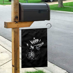 Black Cat Halloween Garden Flag Skeleton Hand Boop TS14 Print Your Wear