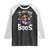 Funny Skull Halloween Raglan Shirt I Am Just Here For The Boos Skeleton Party Girl TS14 Black White Print Your Wear