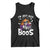Funny Skull Halloween Tank Top I Am Just Here For The Boos Skeleton Party Girl TS14 Black Print Your Wear