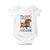 Funny Patriotic Dachshund Baby Onesie My Dog Thinks I Am Cool USA Dog Lover TS14 White Print Your Wear