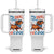 Funny Patriotic Dachshund Tumbler With Handle My Dog Thinks I Am Cool USA Dog Lover TS14 One Size: 40 oz White Print Your Wear