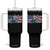 Funny Jesus Shark Tumbler With Handle Christian Patriotic American Flag Meme TS14 One Size: 40 oz Black Print Your Wear