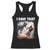 Funny Jesus Dinosaur Racerback Tank Top I Saw That Christan Meme TS14 Black Print Your Wear