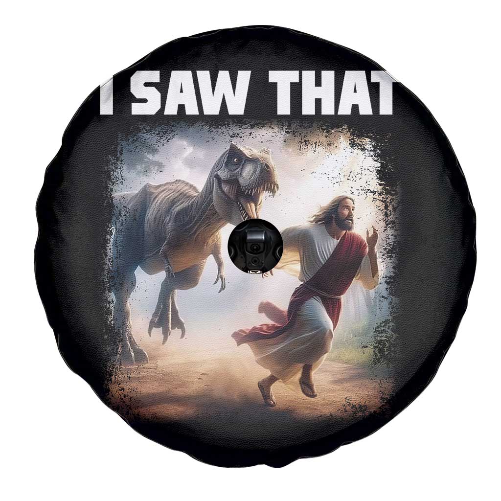 Funny Jesus Dinosaur Spare Tire Cover I Saw That Christan Meme TS14 Print Your Wear