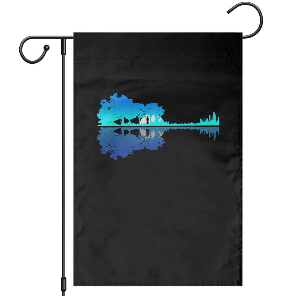 Guitar Lake Shadow Garden Flag Acoustic Guitarist Musician Nature Lover TS14 Black Print Your Wear