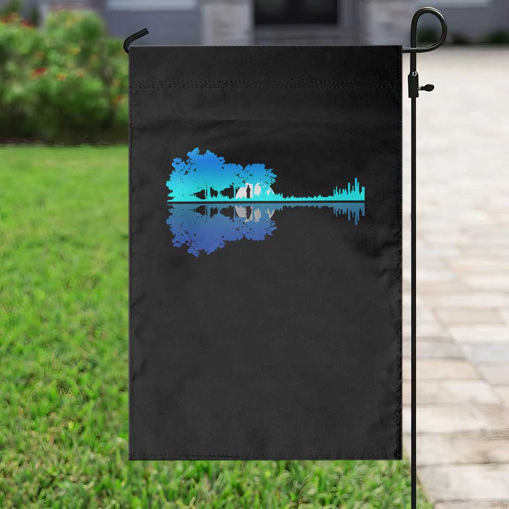 Guitar Lake Shadow Garden Flag Acoustic Guitarist Musician Nature Lover TS14 Print Your Wear
