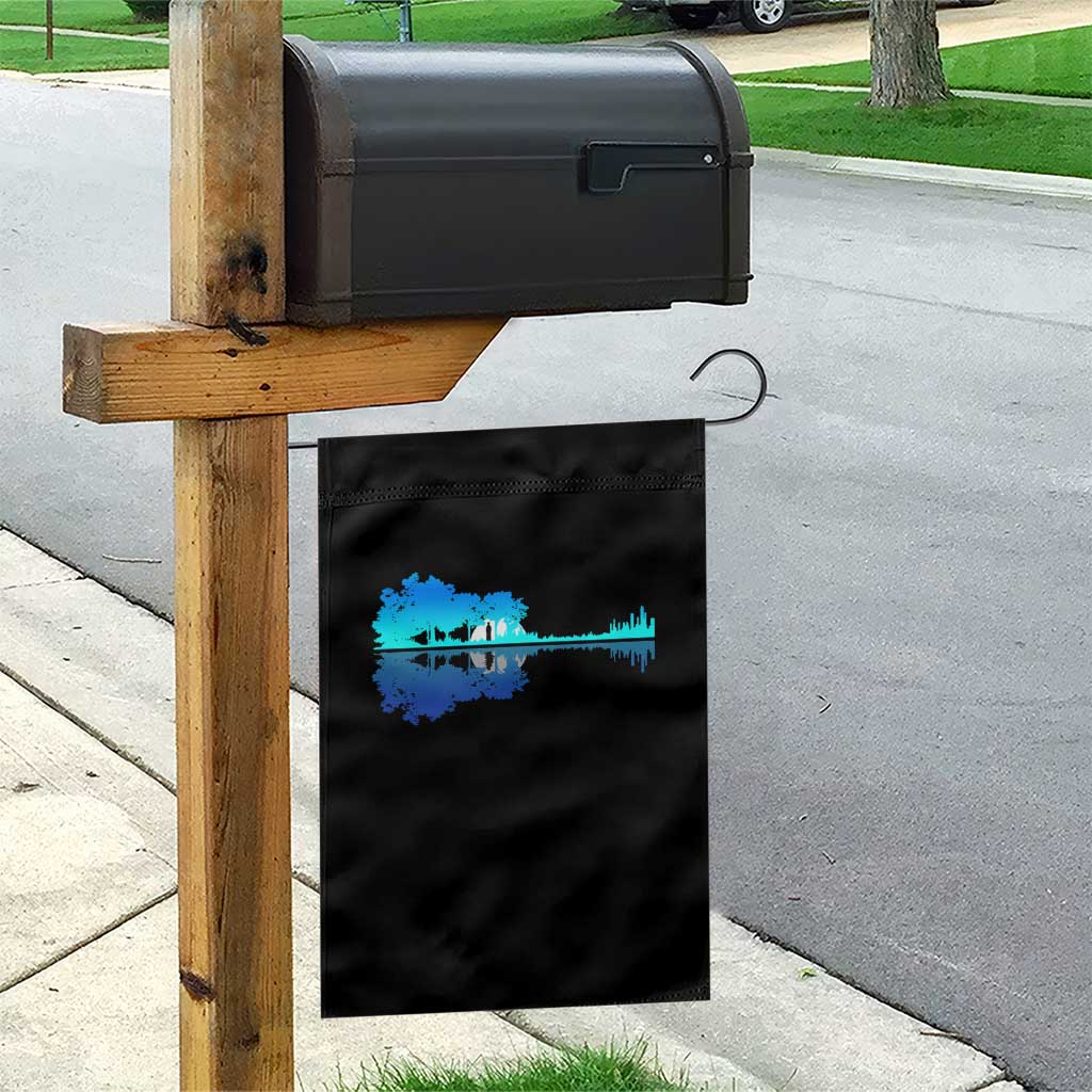 Guitar Lake Shadow Garden Flag Acoustic Guitarist Musician Nature Lover TS14 Print Your Wear