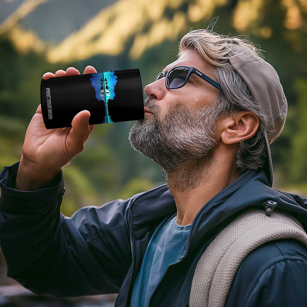 Guitar Lake Shadow 4 in 1 Can Cooler Tumbler Acoustic Guitarist Musician Nature Lover TS14 Print Your Wear