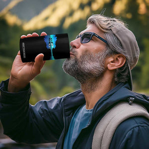 Guitar Lake Shadow 4 in 1 Can Cooler Tumbler Acoustic Guitarist Musician Nature Lover TS14 Print Your Wear