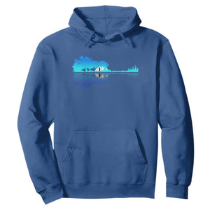 Guitar Lake Shadow Hoodie Acoustic Guitarist Musician Nature Lover TS14 Royal Blue Print Your Wear
