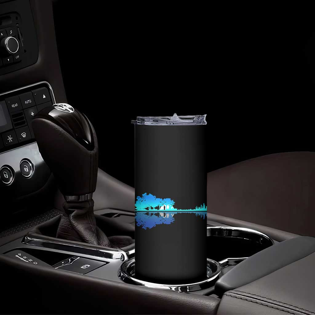 Guitar Lake Shadow Skinny Tumbler Acoustic Guitarist Musician Nature Lover TS14 Print Your Wear