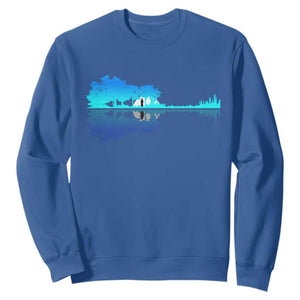 Guitar Lake Shadow Sweatshirt Acoustic Guitarist Musician Nature Lover TS14 Royal Blue Print Your Wear