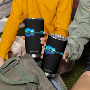 Guitar Lake Shadow Tumbler Cup Acoustic Guitarist Musician Nature Lover TS14 Print Your Wear