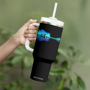 Guitar Lake Shadow Tumbler With Handle Acoustic Guitarist Musician Nature Lover TS14 Print Your Wear